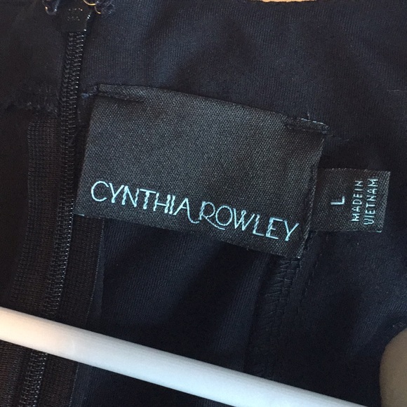 Cynthia Rowley Black Dress Size L - Picture 4 of 5